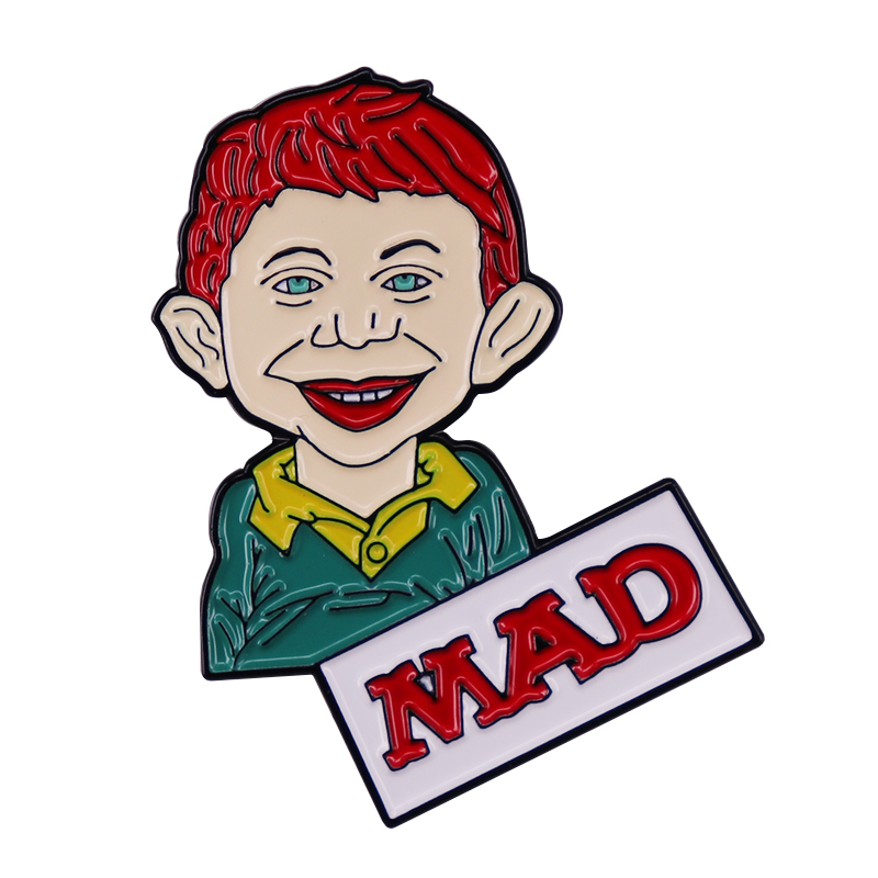 Vintage Collectible Figures - Szalony magazyn Alfred E. Neuman emalia