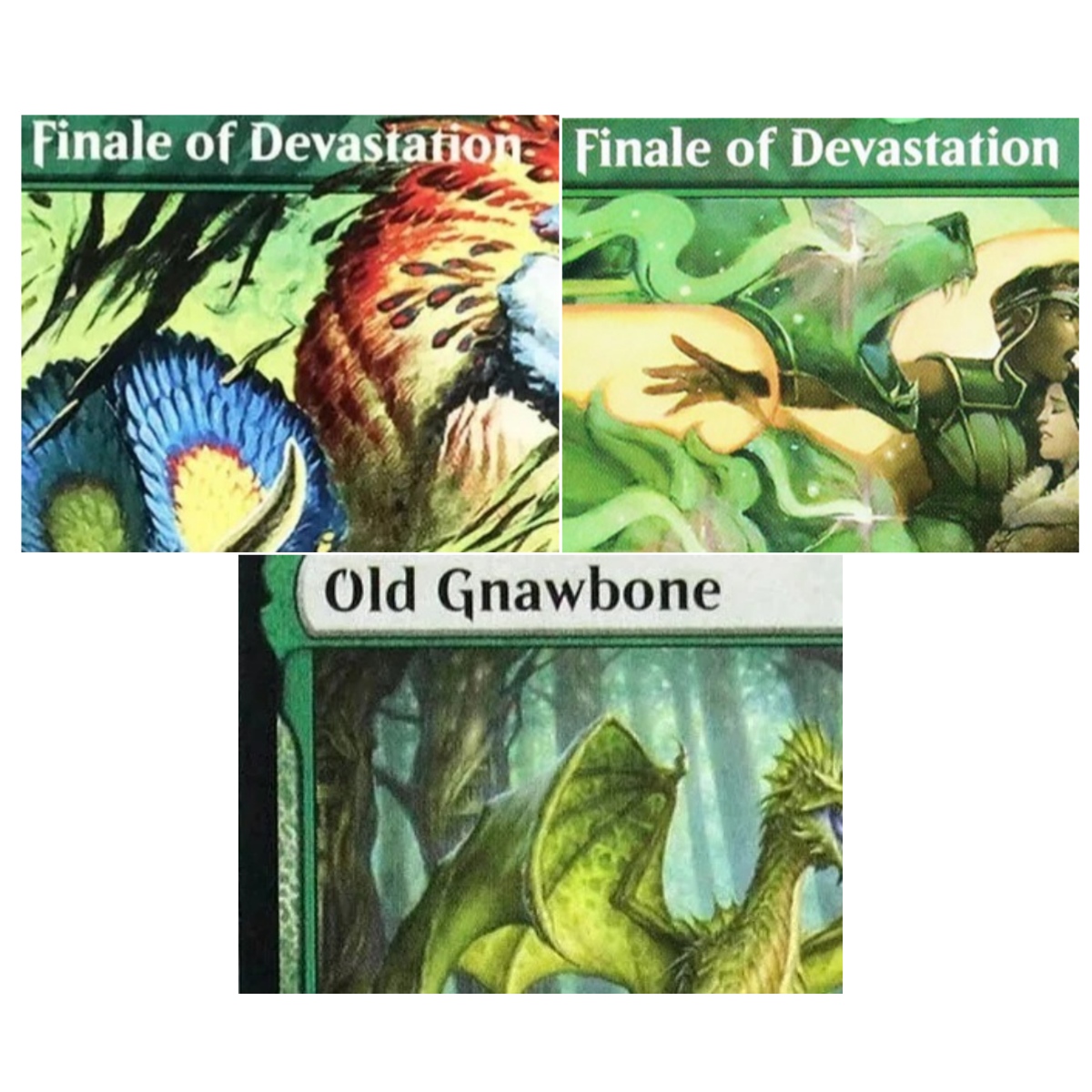Vintage Collectible Cards - Karty Proxy TCG Old Gnawbone/Finale of