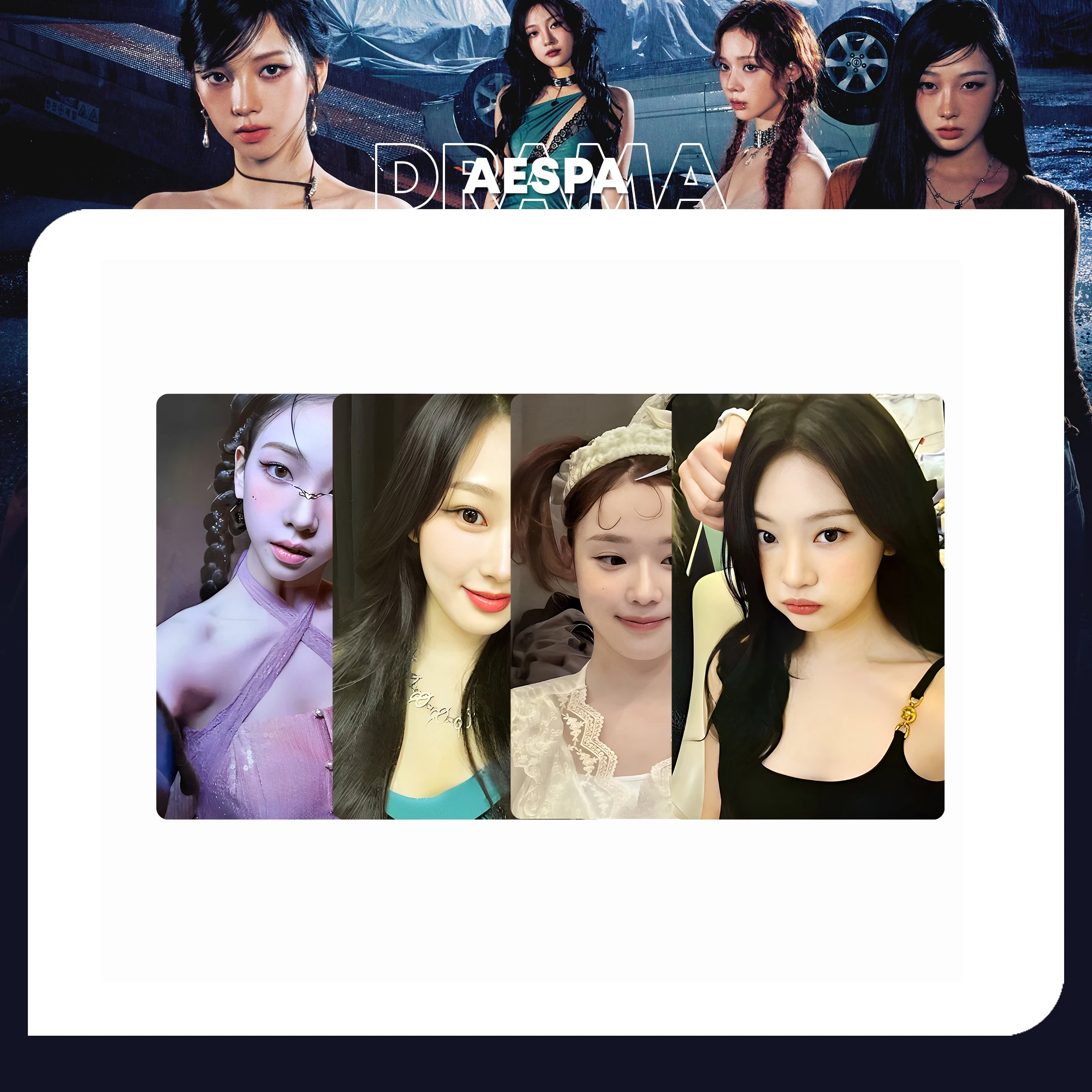 Vintage Collectible Cards - Zestaw vintage kartek KPOP Lomo i
