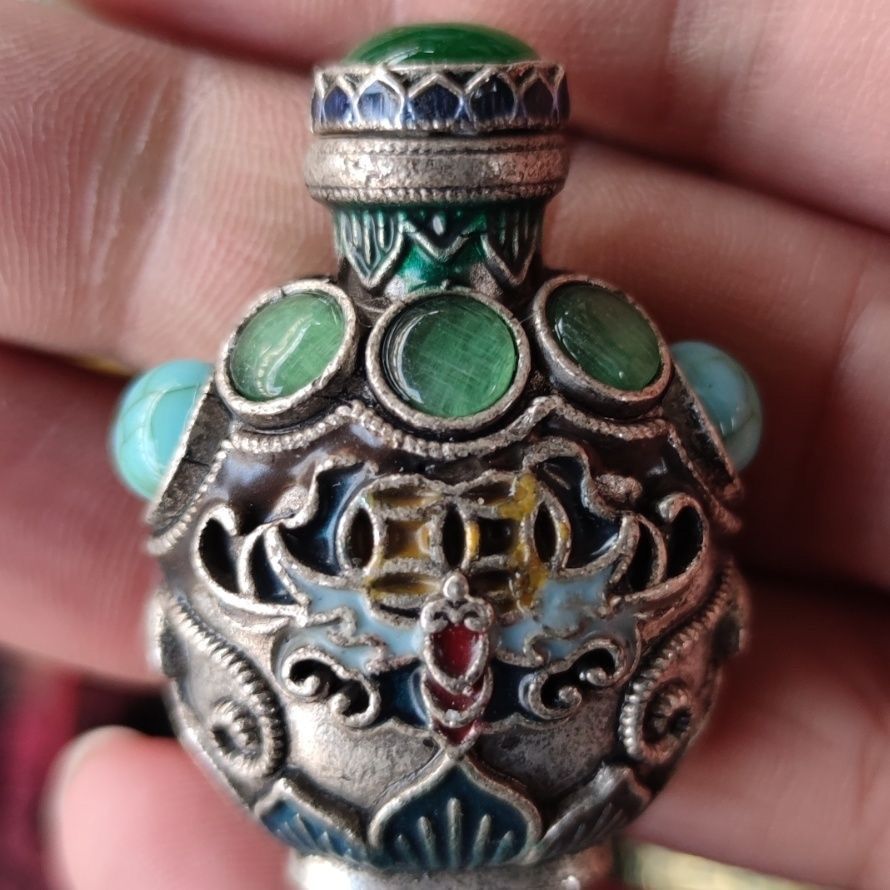 Antyczna brązowa tabakierka cl – Vintage Collectible Bottles recenzja i cena