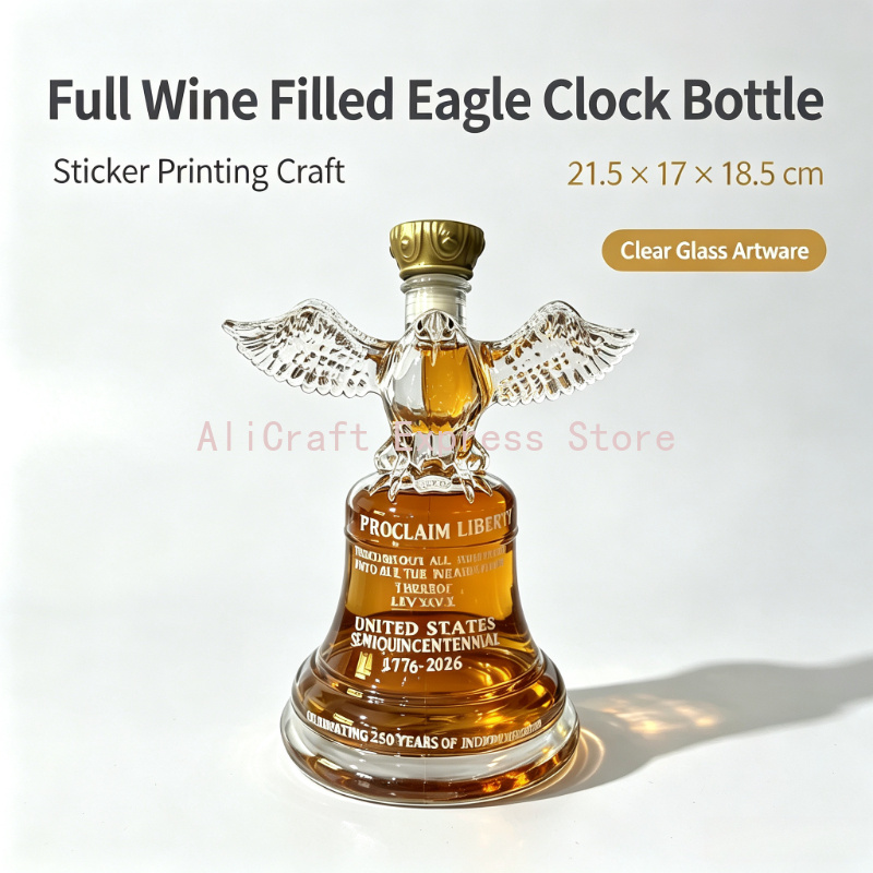 250th Independence Eagle Bell  – Vintage Collectible Liquor Bottles recenzja i cena