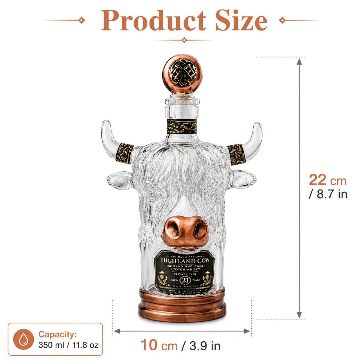 Oryginalna szklana karafka na  – Vintage Collectible Liquor Bottles recenzja i cena
