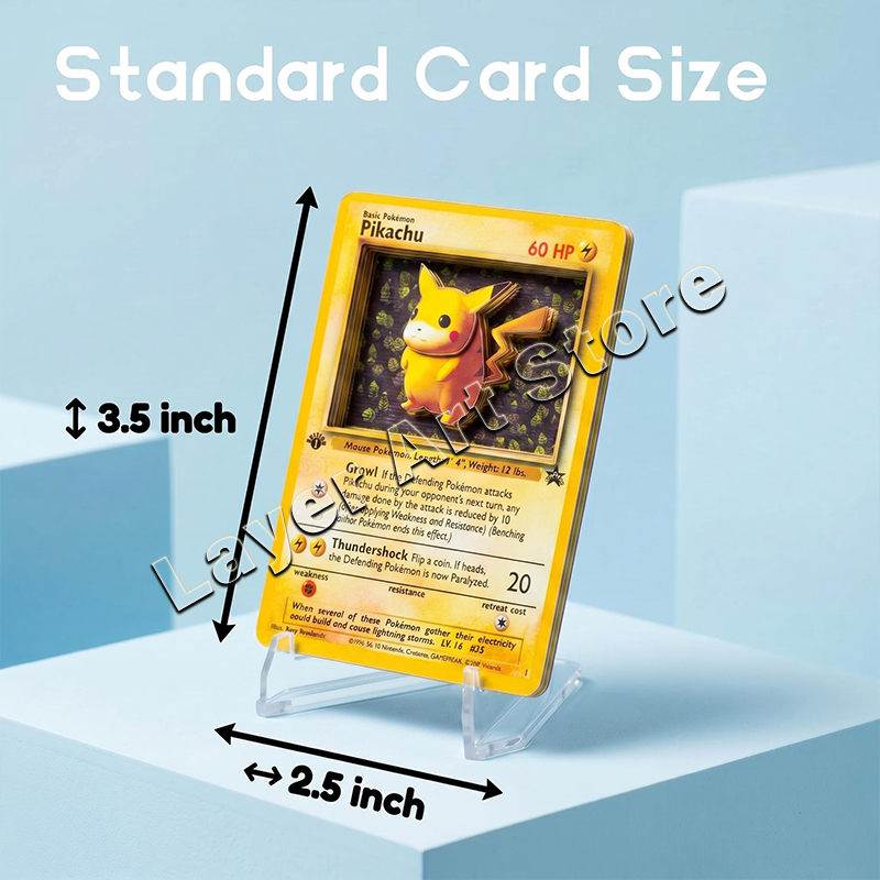 Karta 3D Pokemon z warstwowym  – Vintage Pokemon Collectible recenzja i cena